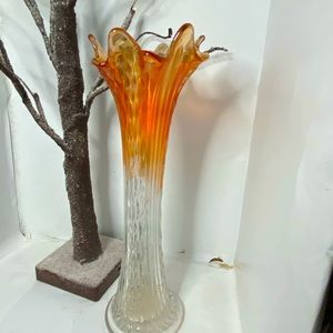 Amber color vase